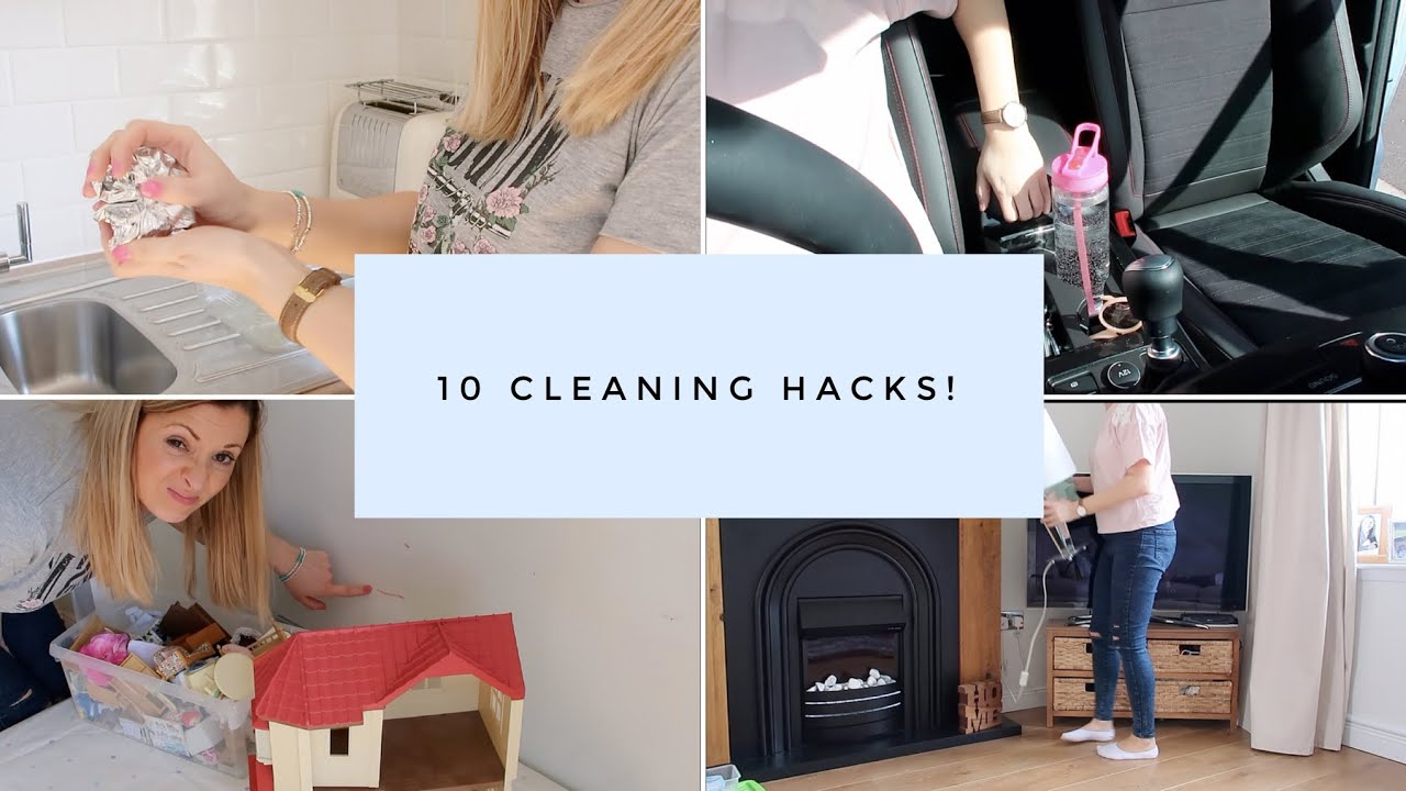 10 Cleaning Hacks! UK Stay at home mum tips!