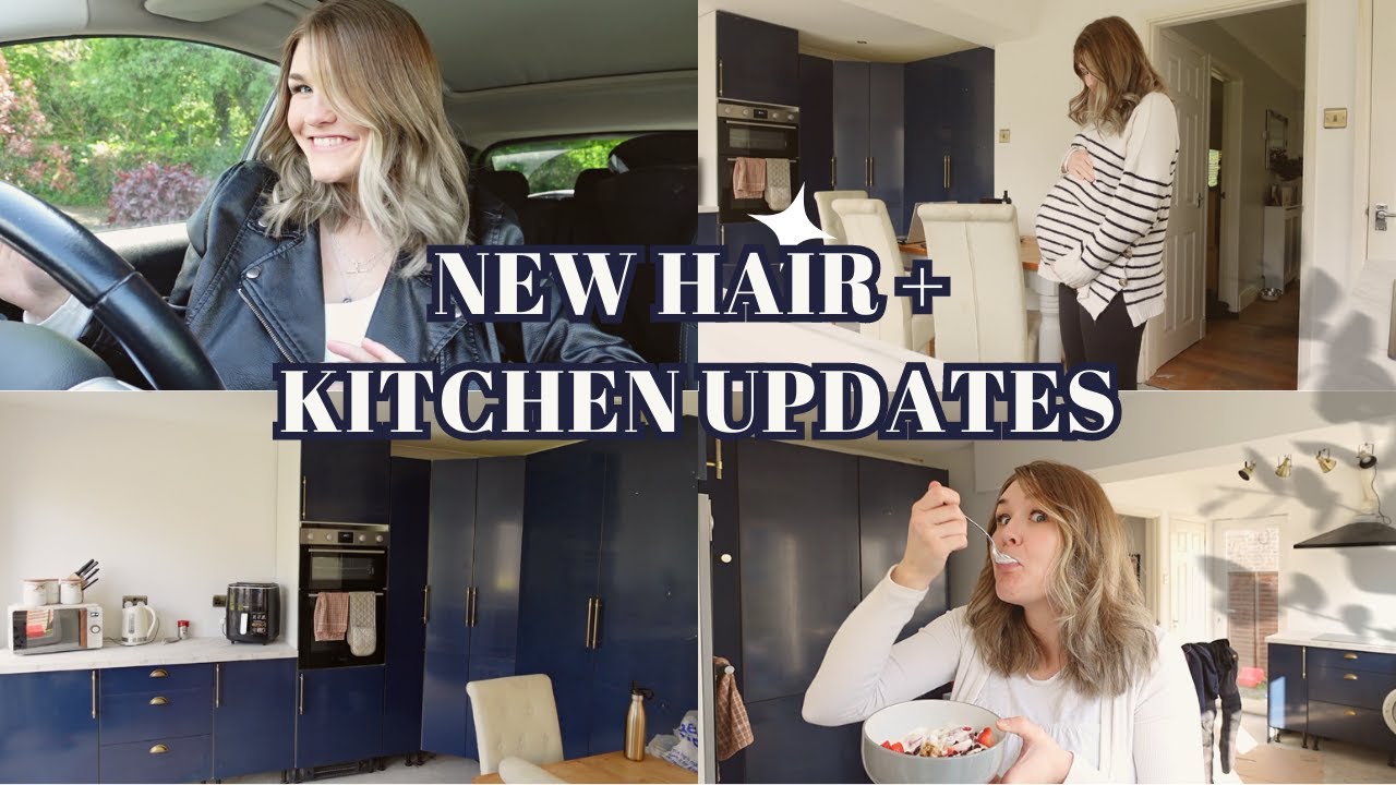 34 Weeks Pregnant Mum Vlog UK: NEW HAIR,  HONEST CHATS + DIY KITCHEN RENO UPDATE