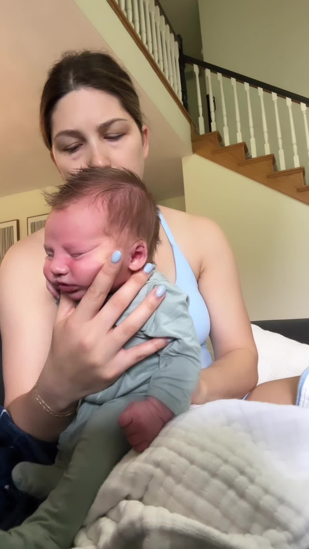 @baby.feeding.development Have you tried this trick?!   My go- to burping method...