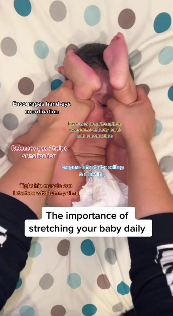 @babysufiyan Babies need to be stretched same as adults #babytips #babyhack #fyp...