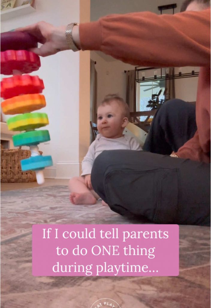 @eatplaysay New parents are told, “Talk to your baby all day, every day!” But qu...