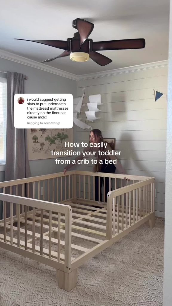 @elizabethhomen1 I recently shared that we switched our toddler into a floor bed...