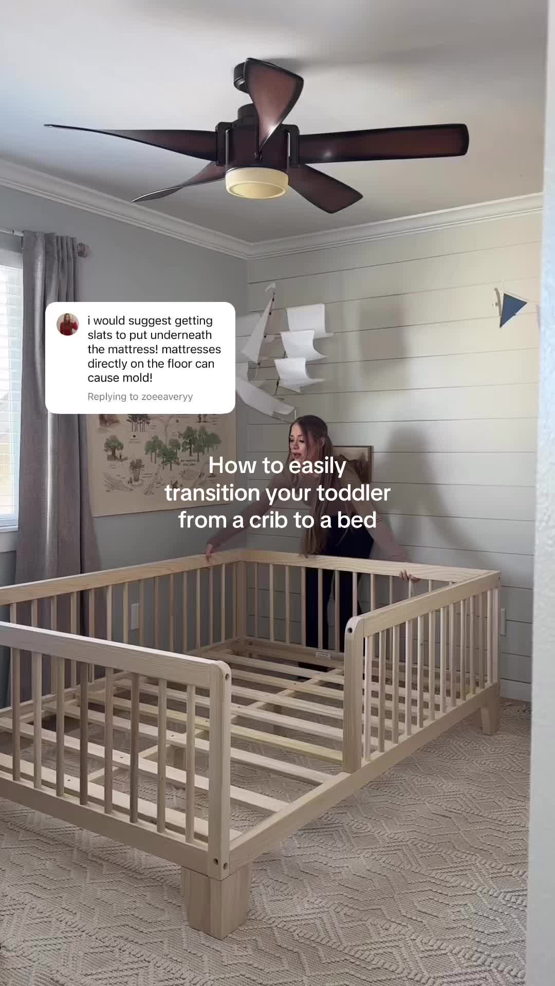 @elizabethhomen1 I recently shared that we switched our toddler into a floor bed...