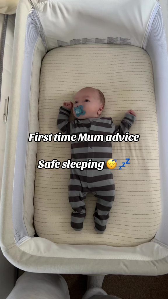 @emmapearson96_ First time Mum advice - Safe Sleeping #fyp #ftm #safesleepingne...