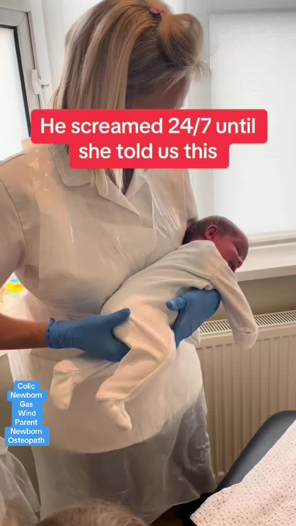 @enchantednanny This hold stops newborn pain from wind in minutes. #colic #newbo...