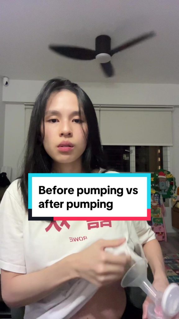 @jemielimtiktok Pumping mum life is a rollercoaster! Super full before, and then...