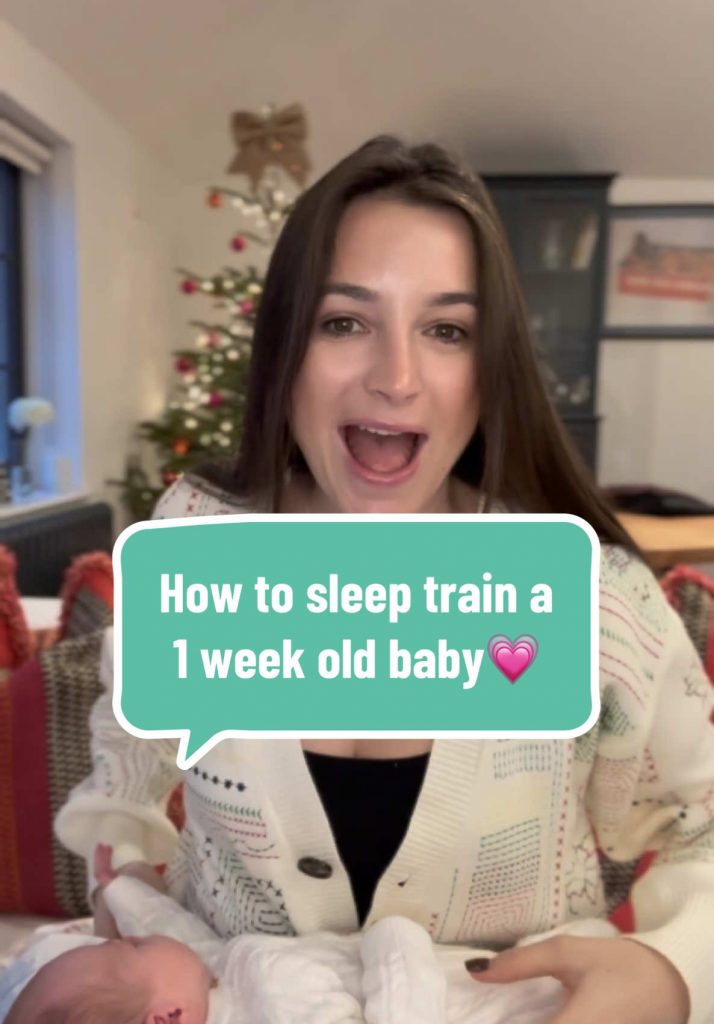@jemimasbabies How to sleep train your 1 week old baby ! Sleep training does not...
