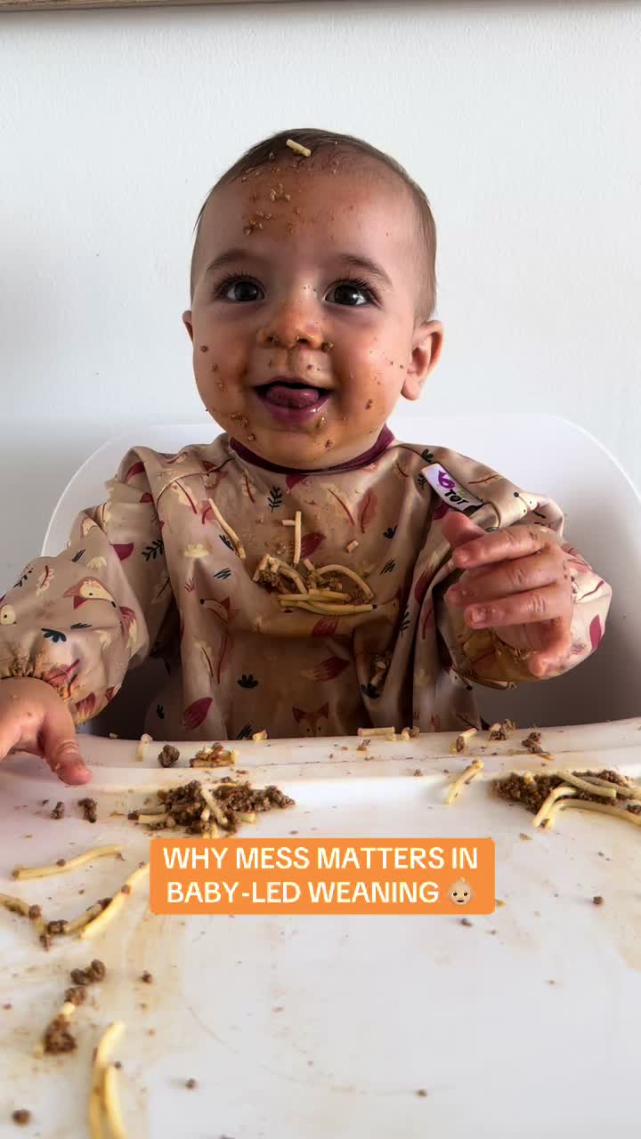 @maeva.aus Mama to mama: don’t let the mess of Baby-Led weaning discourage you -...