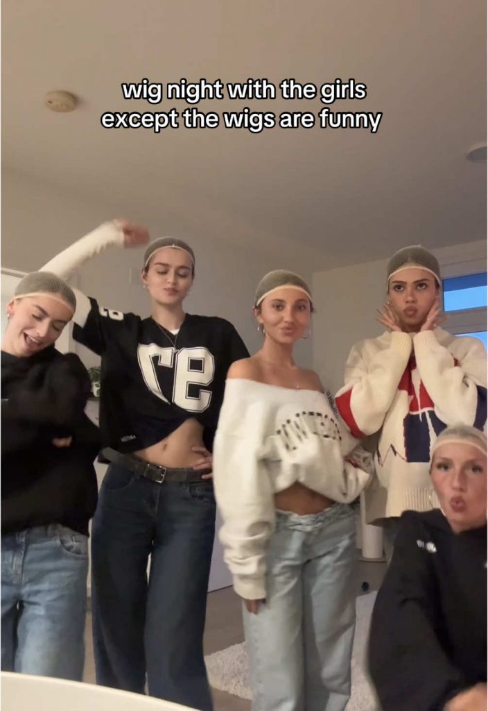 @nottrebeca ur sign to do a funny wig night w the girls  @Mads @katelyn elizabet...