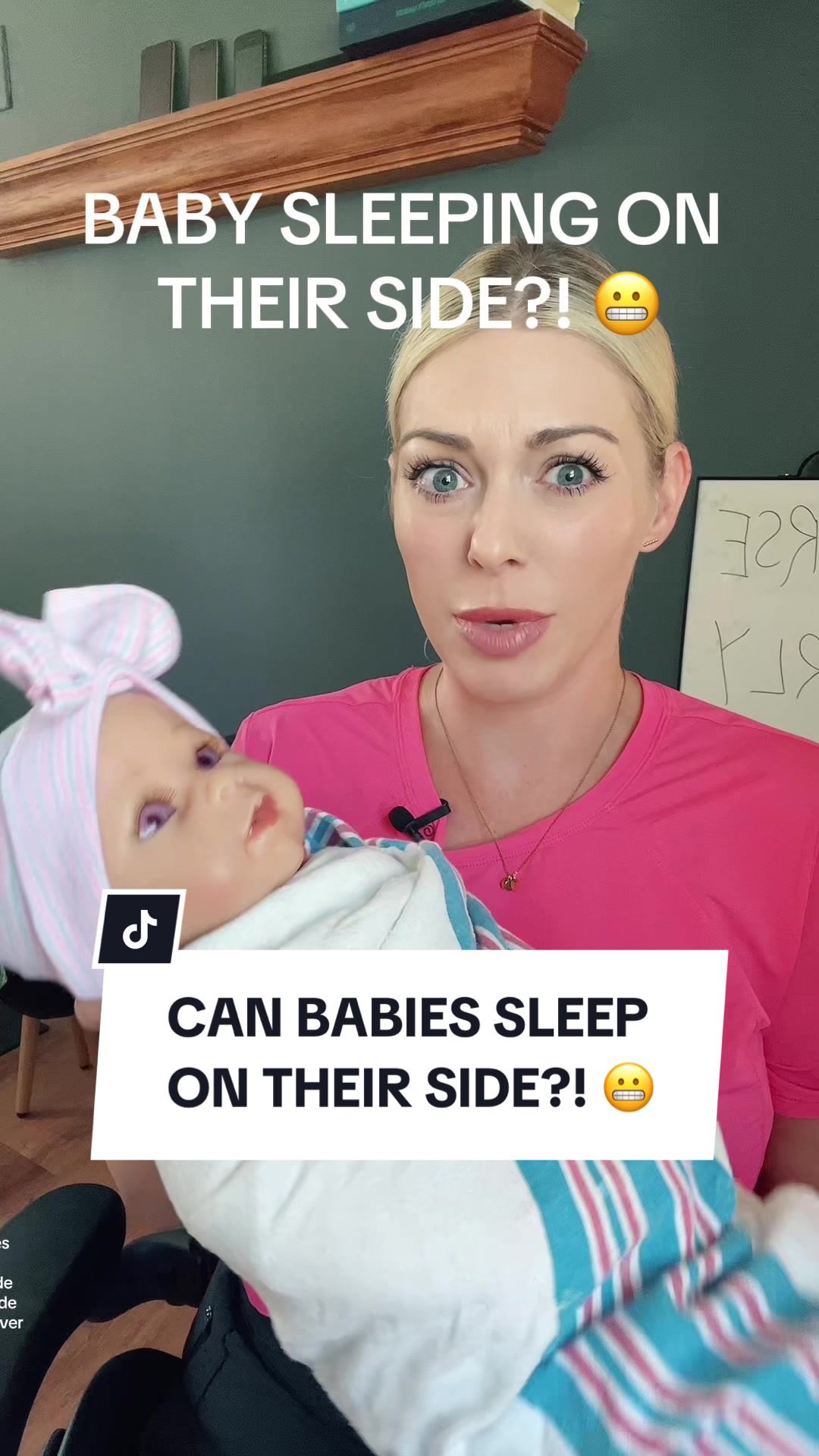 @nurse.carly Is it ok for a baby to sleep on their side?  #newmom #newbaby #newm...