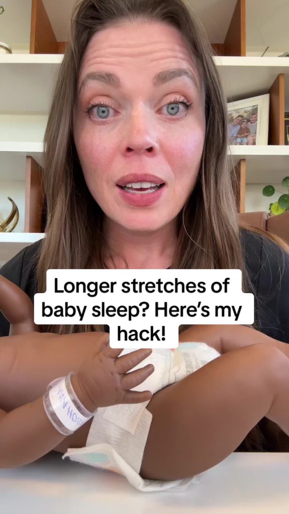 @the.mama.coach The trick to better baby sleep?  The diaper!  You read that righ...