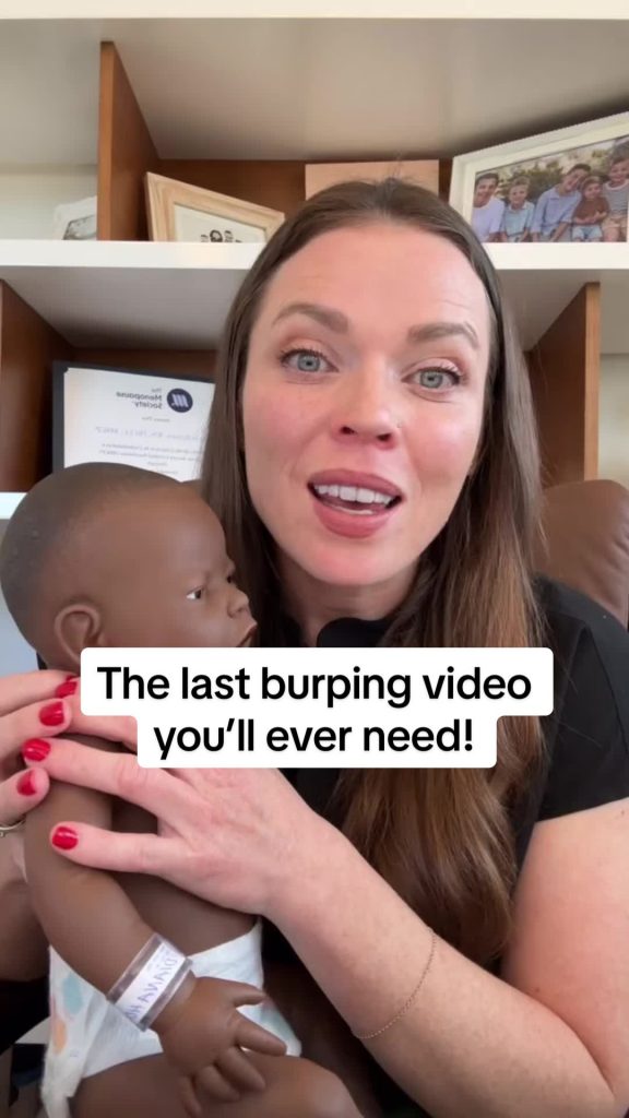 @the.mama.coach Unsure how to get your newborn to burp? Or maybe traditional ove...