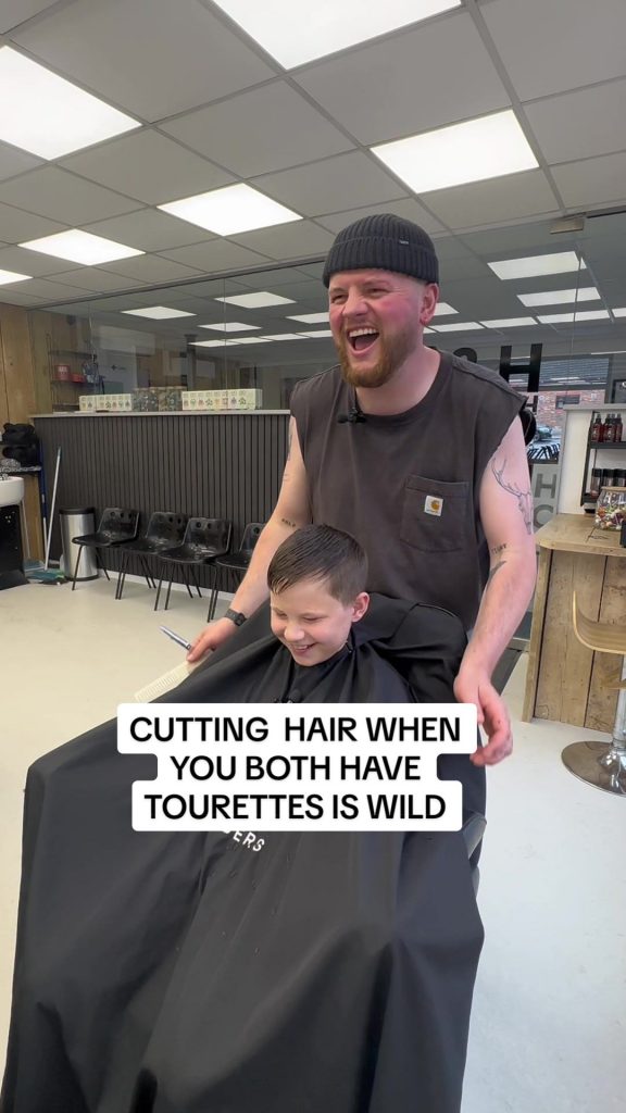 @thetourettesbarber Bit of a wild one with lovely Finn! He also has Tourettes so...
