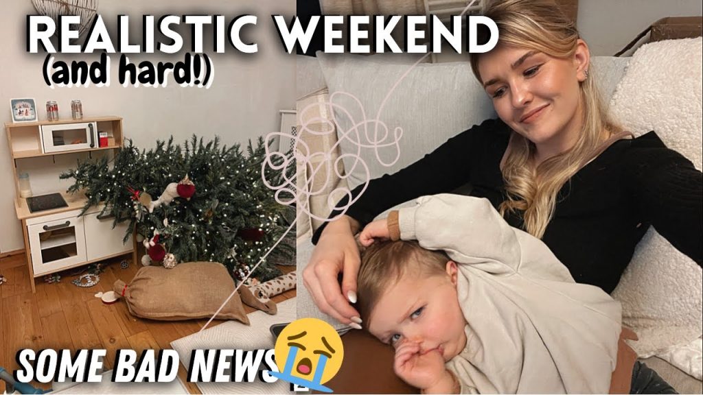 A Realistic Weekend of a Solo Mum & Toddler UK: THE XMAS TREE FELL DOWN & Bad News | HomeWithShan