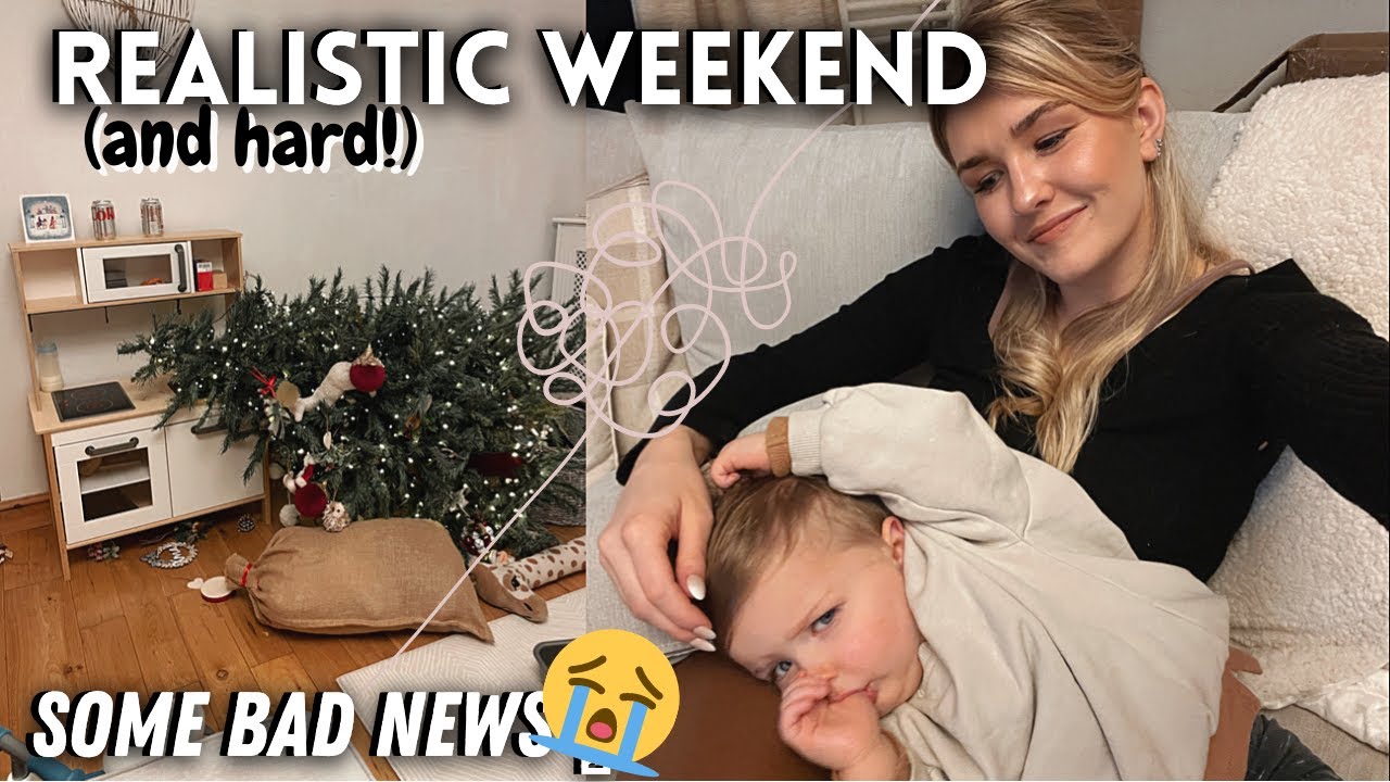 A Realistic Weekend of a Solo Mum & Toddler UK: THE XMAS TREE FELL DOWN & Bad News | HomeWithShan