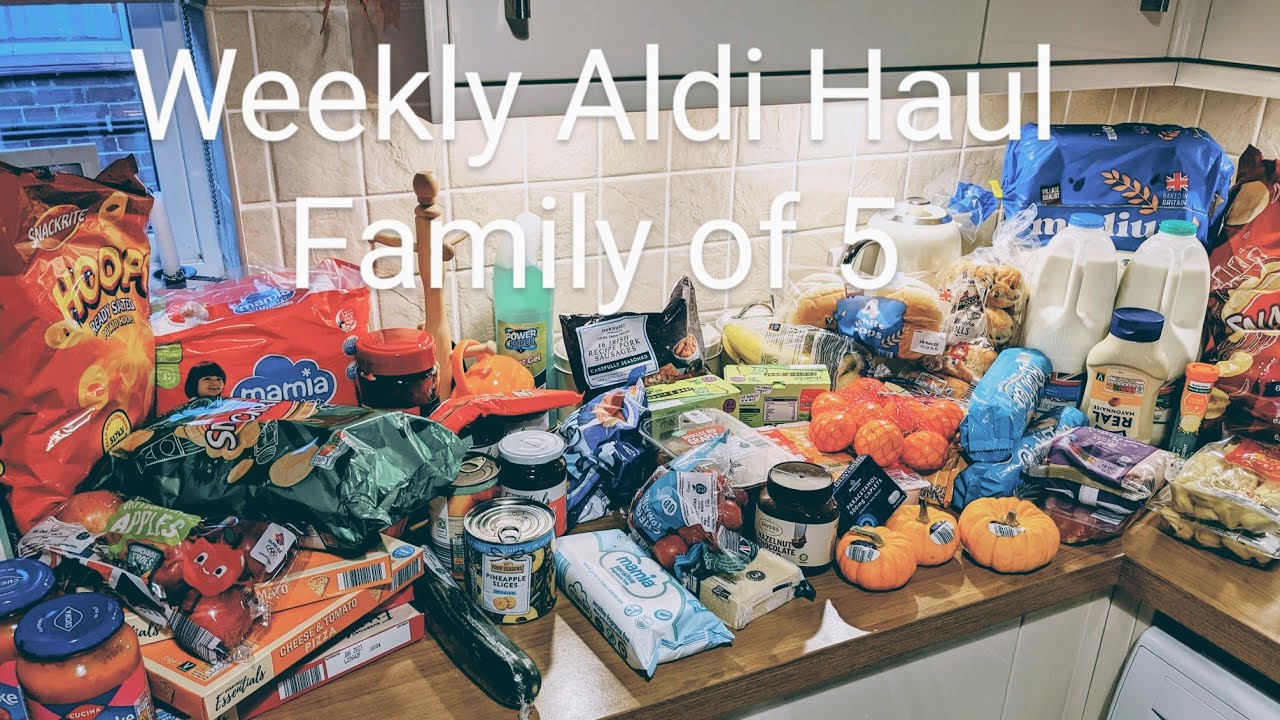 Aldi Grocery Haul | Meal Plan | Prices Included | Family of 5 | UK Mum Life