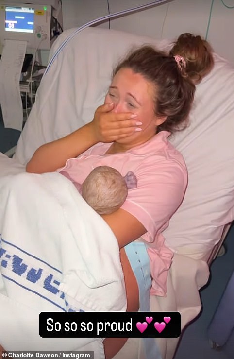 Charlotte Dawson gives birth to a baby girl! Reality star welcomes her third child with fiancé Matthew Sarsfield - months after relationship was rocked by sexting scandal