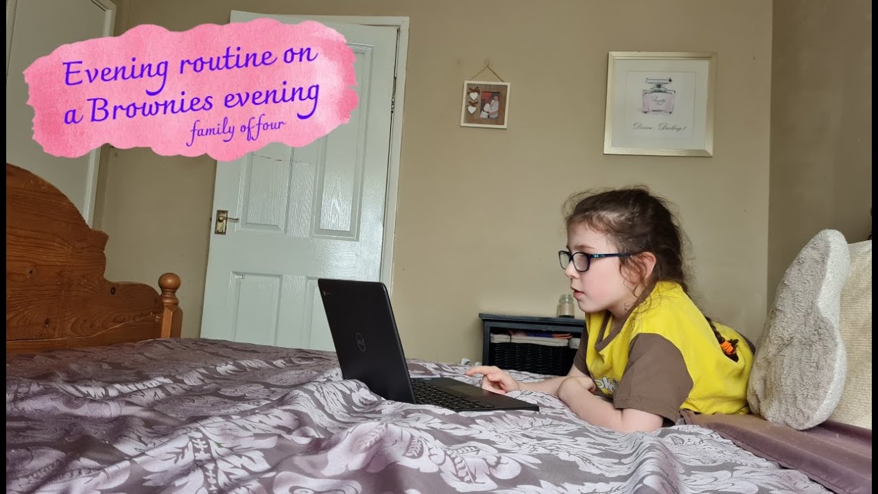 EVENING ROUTINE ON A BROWNIES NIGHT | UK MUM OF TWO