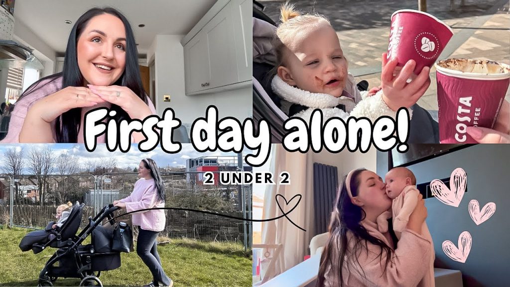 FIRST DAY ALONE WITH 2 UNDER 2 | Mum of 4 UK