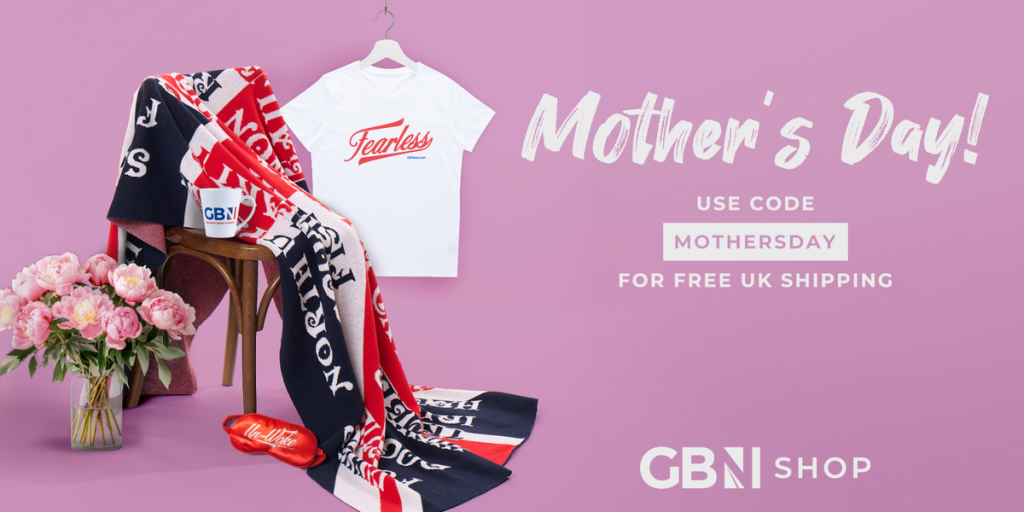 Free UK delivery on EVERYTHING in GBN Shop this Mother's Day