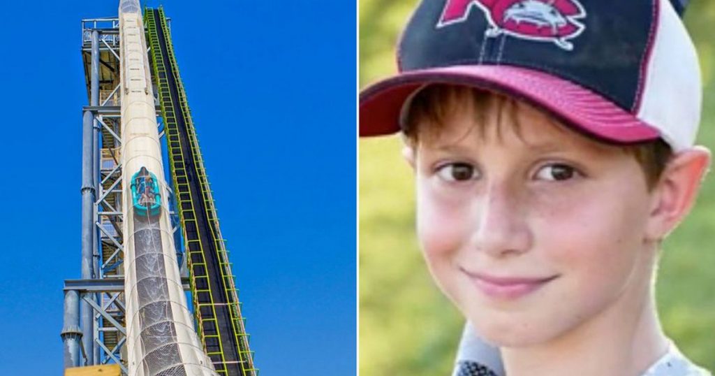 Horror moment boy tells parents his brother was decapitated on world's tallest waterslide