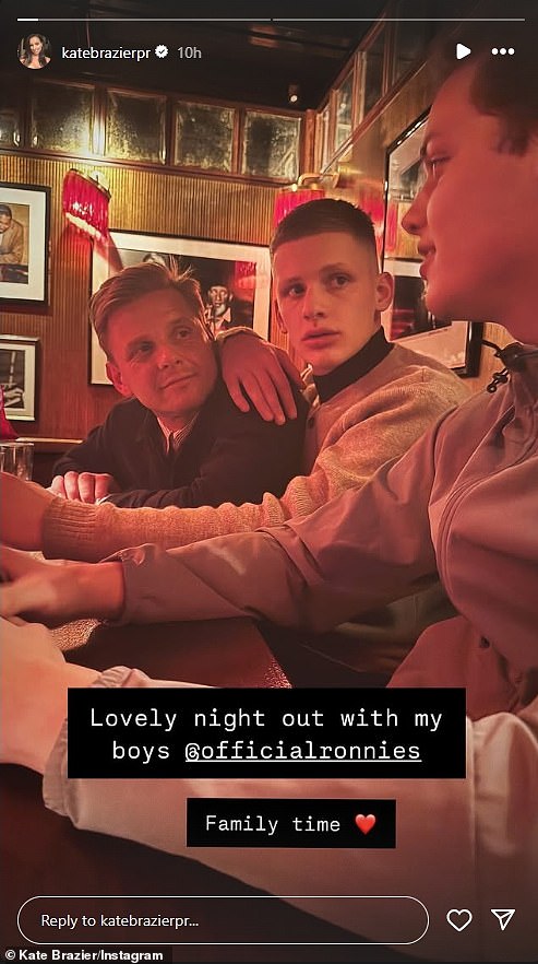 Jeff Brazier's son Freddy, 20, proves all is well between them as he hugs dad on night out amid TV star's 'legal bid to stop youngest from seeing his gran Jackiey Budden'