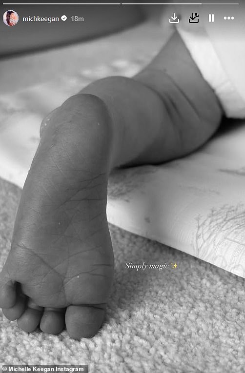 Michelle Keegan shares adorable rare snap of newborn daughter Palma - after her mother Jackie broke her silence on the birth of her grandchild