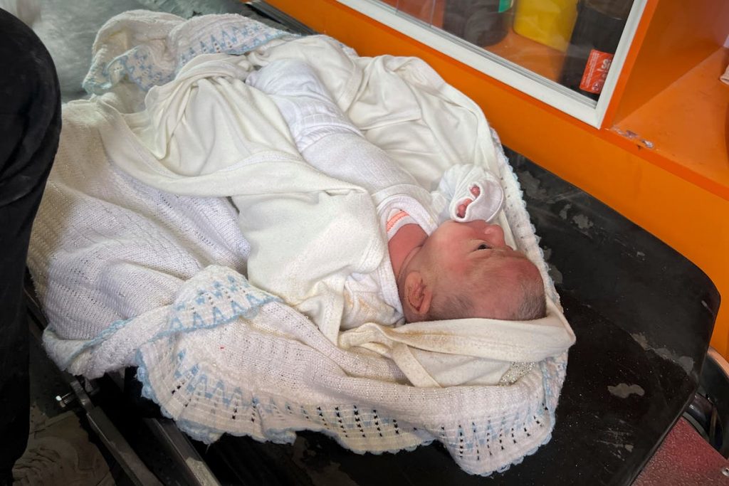 Month-old baby girl pulled from rubble in Gaza after air strike kills parents