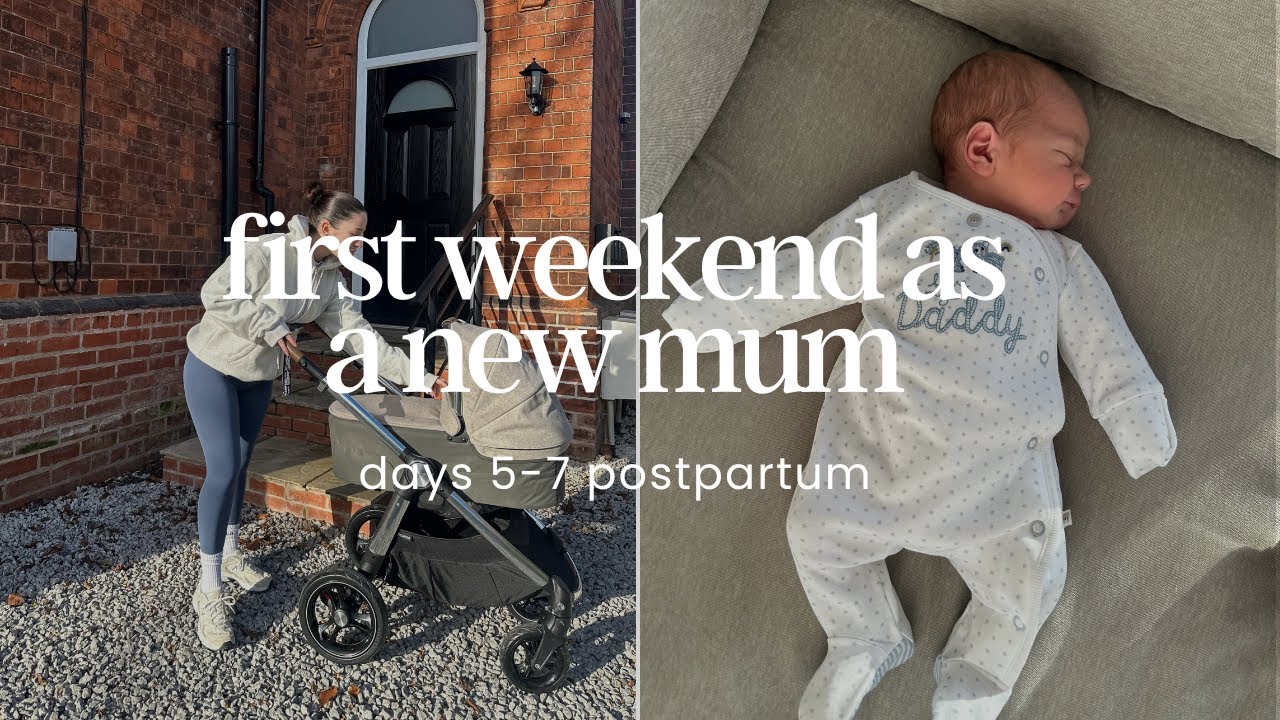 My first weekend as a new mum ♡ Vlog | days 5-7 postpartum