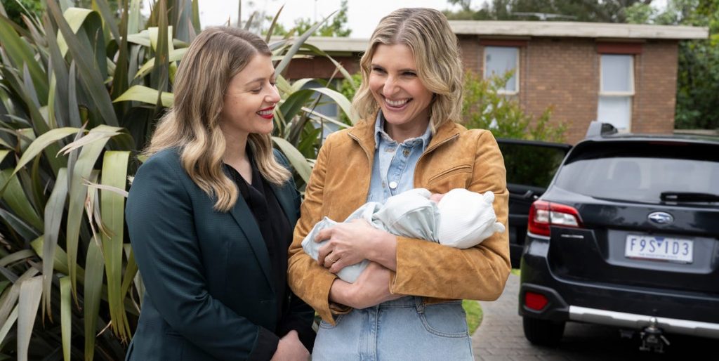 Neighbours reveals shocking baby drama as Chelsea returns