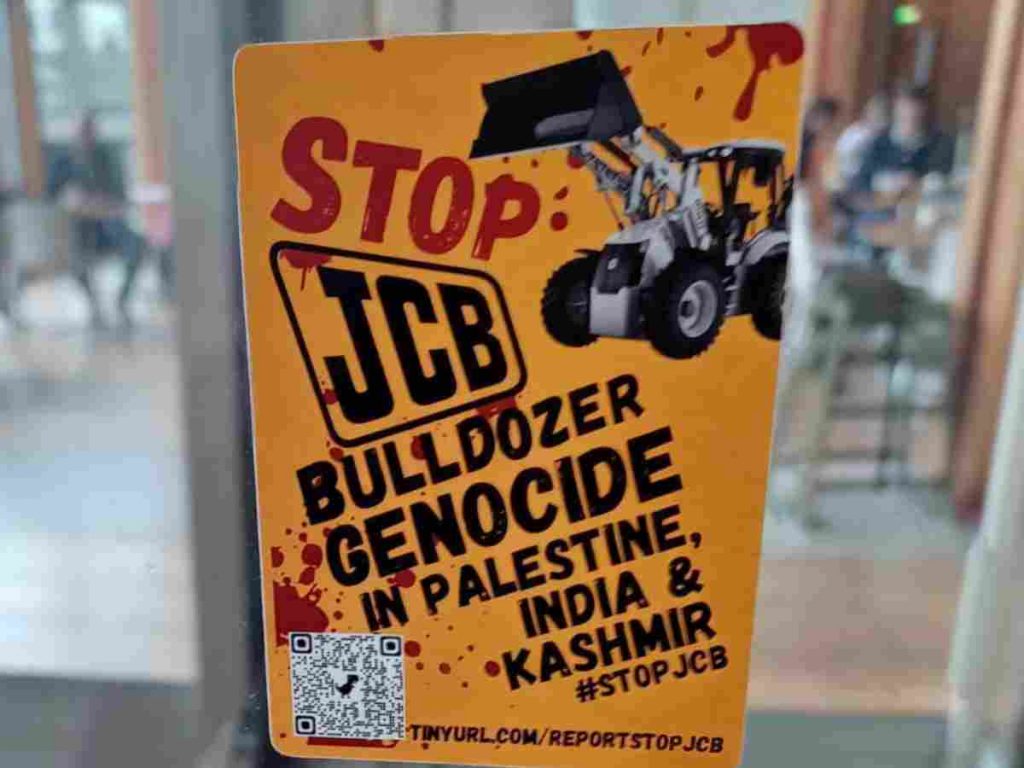 Parents and children occupy the South Bank Centre over JCB's complicity in ethnic cleansing