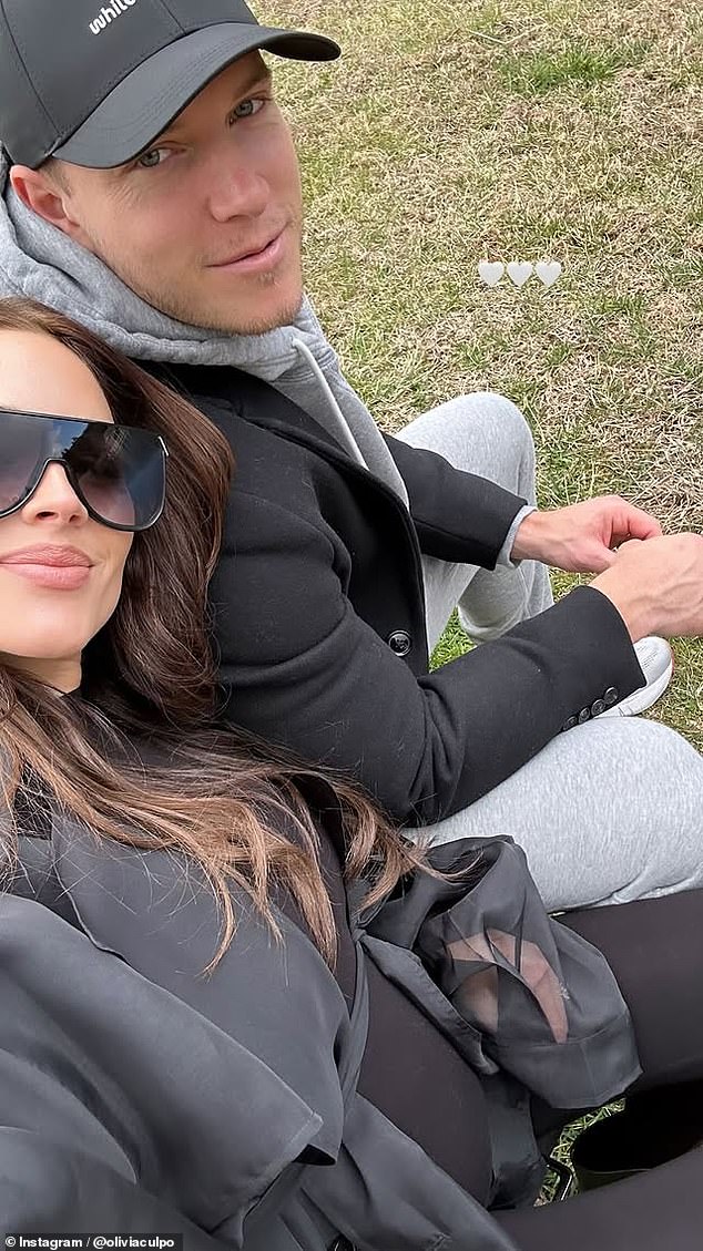 Pregnant Olivia Culpo shows off baby bump on road trip with Christian McCaffrey