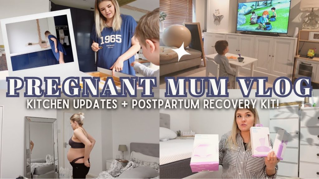 Realistic Pregnant Mum Vlog: Kitchen Updates + Postpartum Recovery Kit UK