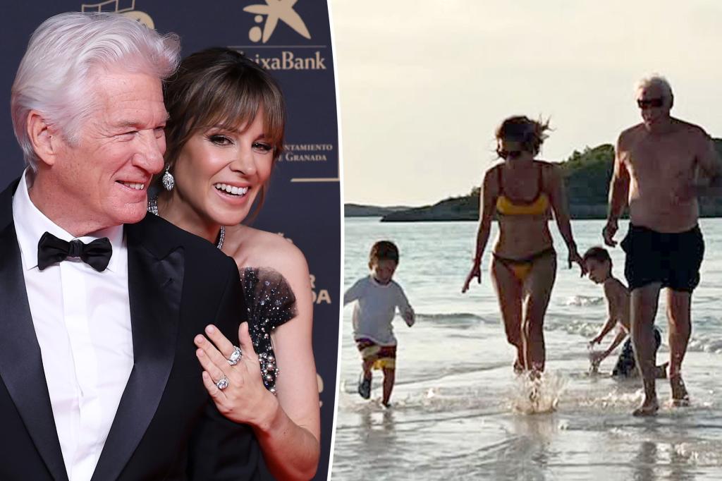 Richard Gere's wife celebrates his 'first Spanish Father's Day' with rare family photos