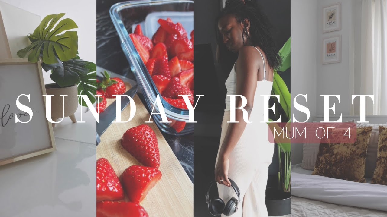 SUNDAY RESET VLOG | Food Prep, Cleaning, Peaceful Cleaning, Self Care | London Mum of 4