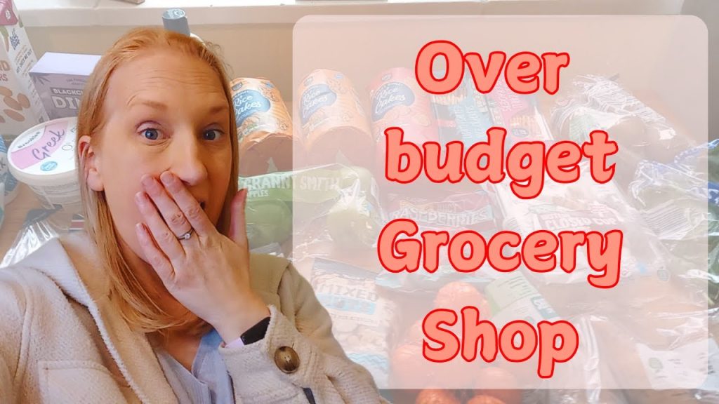 Single Mum food shop - over budget UK grocery haul