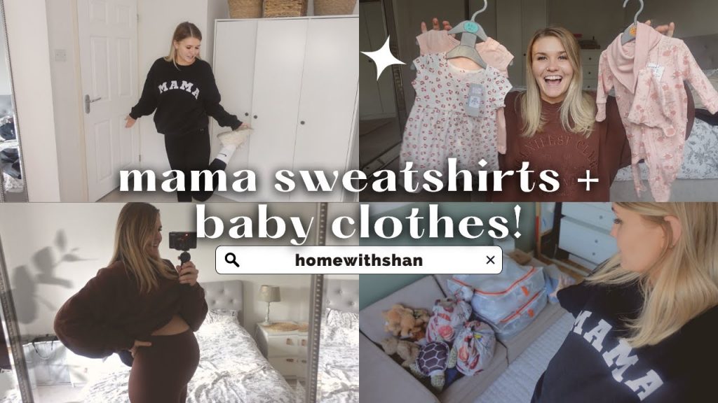 UK MUM VLOG: comfy mum outfits + sorting through my old baby clothes for baby number 2 👶 ✨