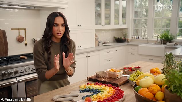 Working mums backlash at Meghan Markle's Netflix show: Parents condemn duchess's 'unrelatable' cookery tips for busy families as she's ridiculed for kids party bags with gardening tools, peas and seeds