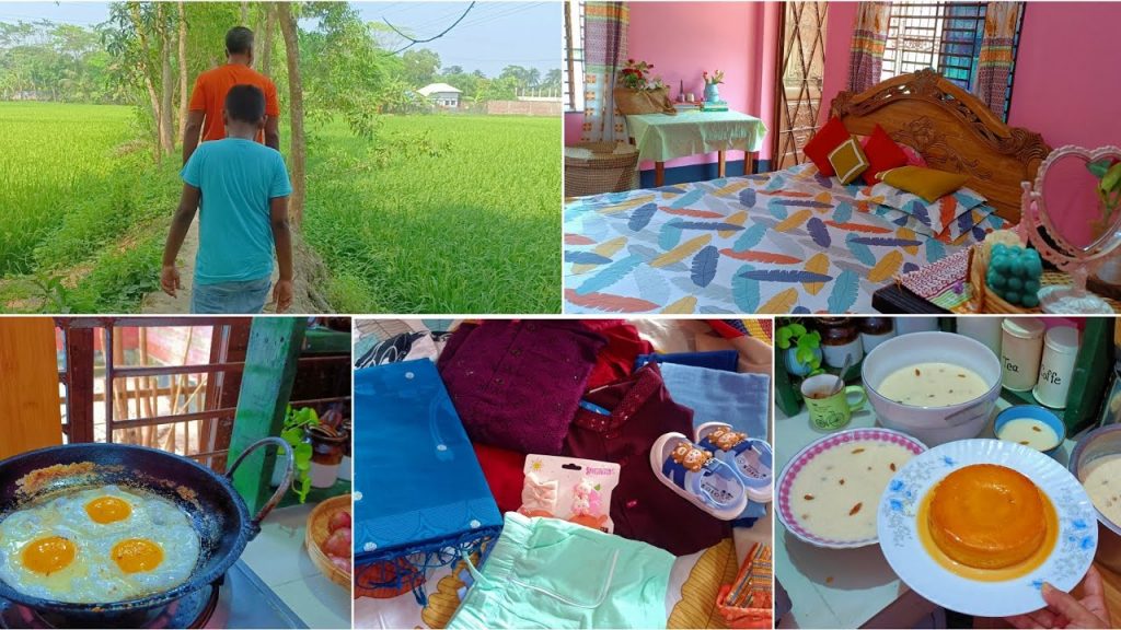 অবশেষে ছেলে মেয়ের বাবা বাড়িতে এলো🏡ঈদের শেষ কেনাকাটা কী কী করা হলো।