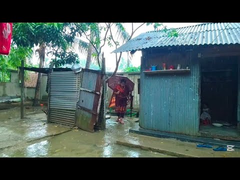 বৈশাখ মাসের ঝড় বৃষ্টিতে স্বামীর বাড়ি কিভাবে কাজ কাম করলাম 🫢 Village Life Bangladesh ❤️‍🔥 Shilpi