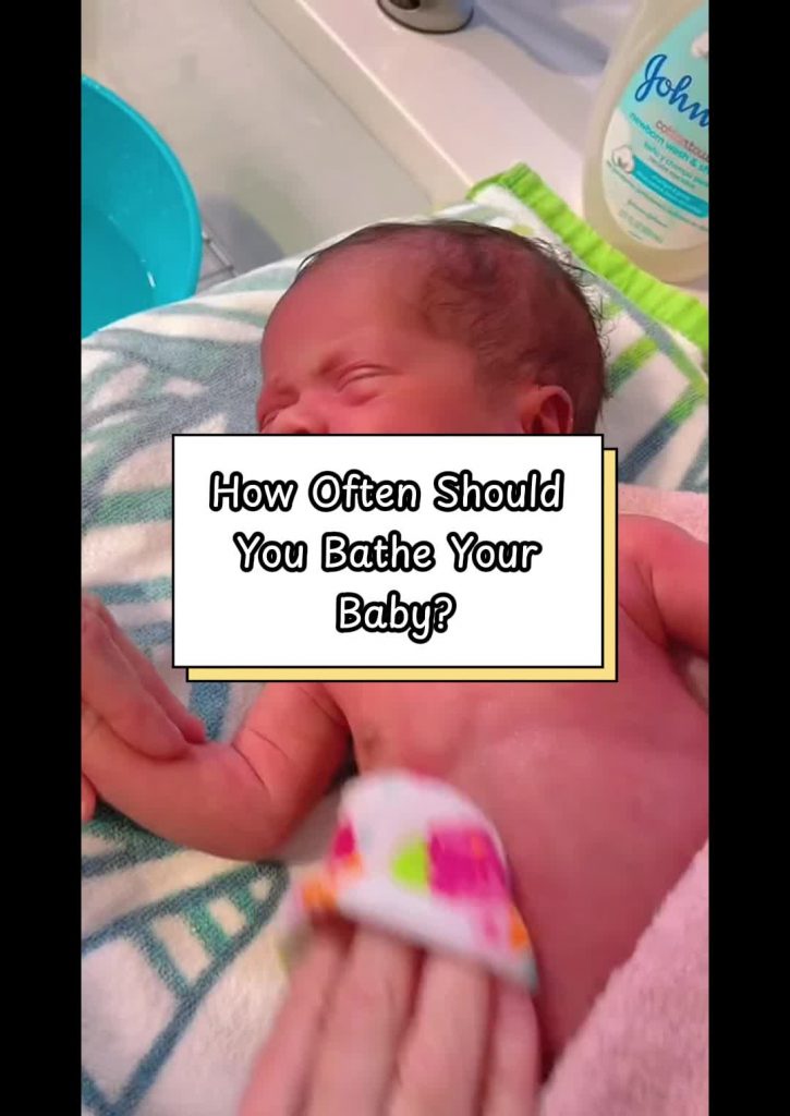 @babytipsg How often should you bathe your baby? #baby #newborn #babytips #paren...
