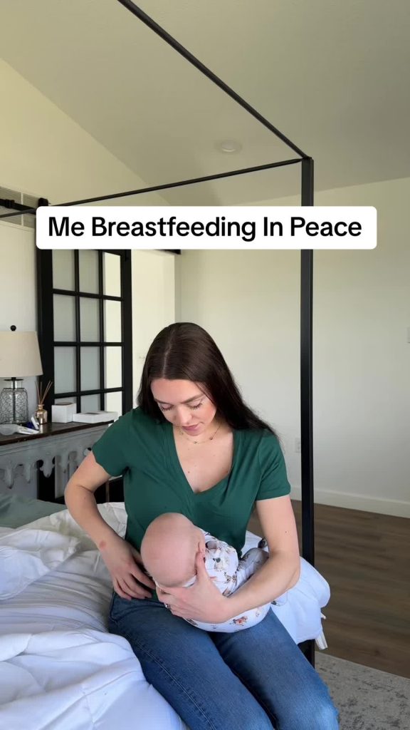 @isabel.wherryy Its like he can sense it  #nursingmom #newbaby #fyp #momsoftikto...