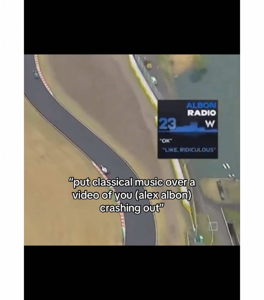 @miaisvroomobsessed alex is so funny #f1 #alexalbon #williams #williamsf1 #willi...