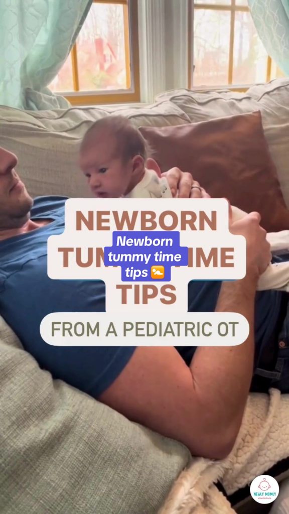 @newlymomly  Newborn Tummy Time Tips from a Pediatric OT!  Hey parents! Tummy ti...