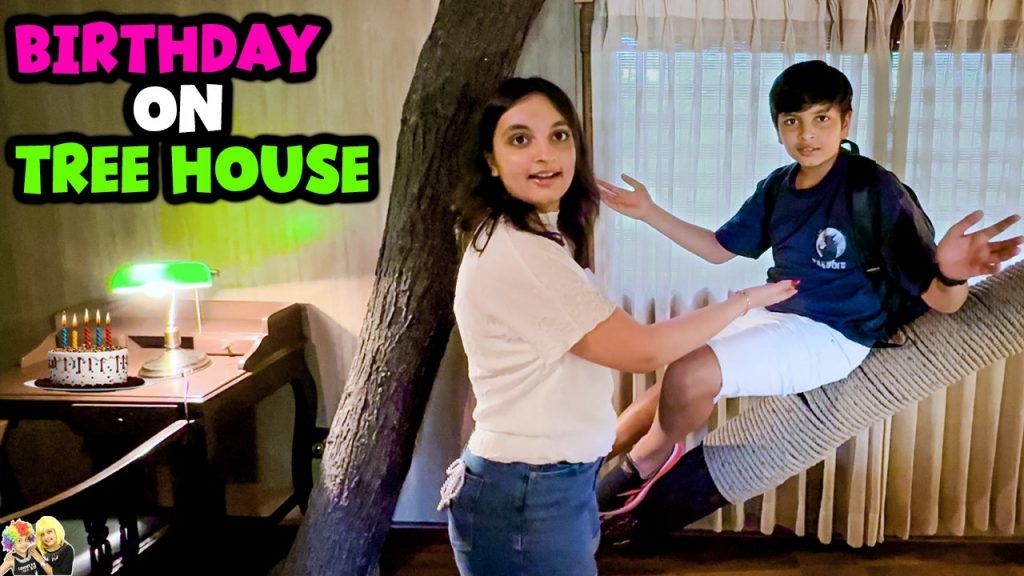 BIRTHDAY ON TREE | Pihu ka birthday celebration | Aayu and Pihu Show