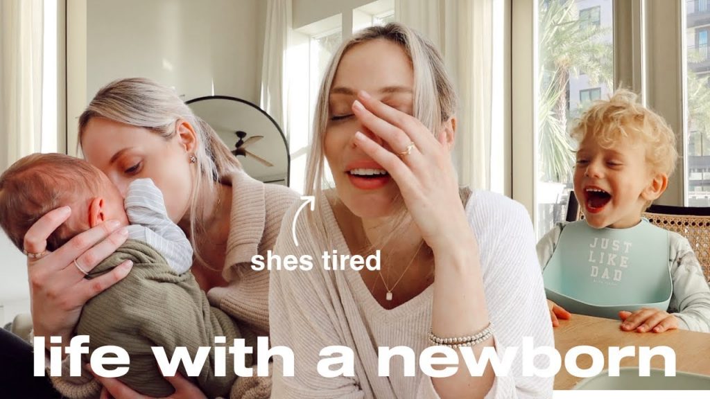 DAY IN THE LIFE with a NEWBORN (& toddler!) | new routines, mom guilt, postpartum body, & fam time