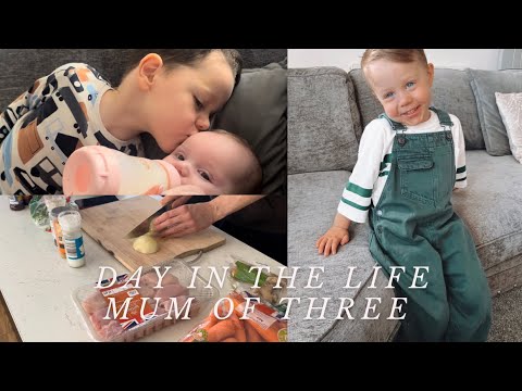 Day in the life with my 4 month old | mum of three | uk mum | Easter haul