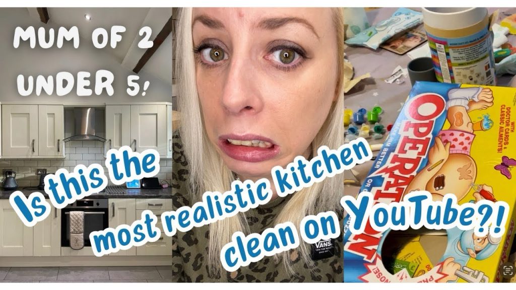 EXTREME & Realistic kitchen clean and declutter! UK mum vlog post Christmas kitchen reset.