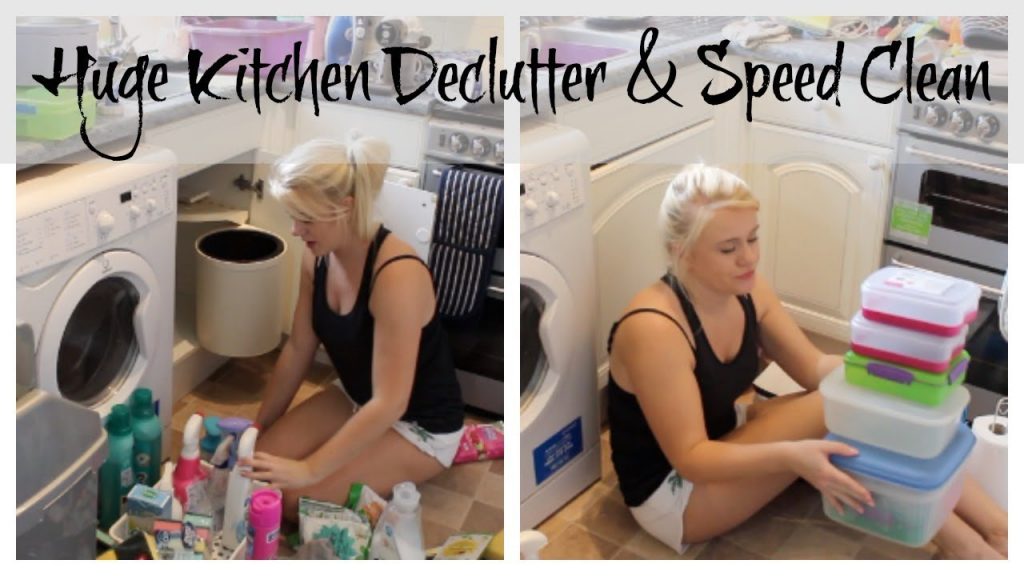 HUGE KITCHEN DECLUTTER & SPEED CLEAN