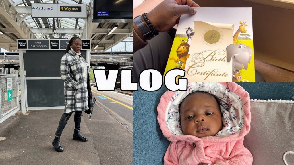 LIFE AS A NEW MUM 🤱🏽IN THE UK 🇬🇧|| Getting baby’s birth certificate, Trip to Birmingham